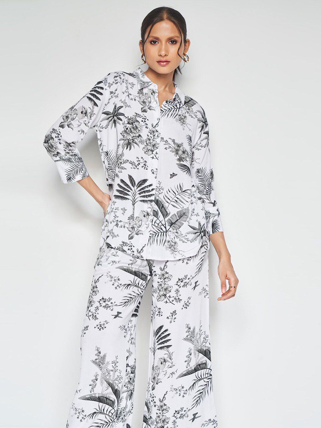 AND Printed Shirt & Trousers Co-Ords Set
