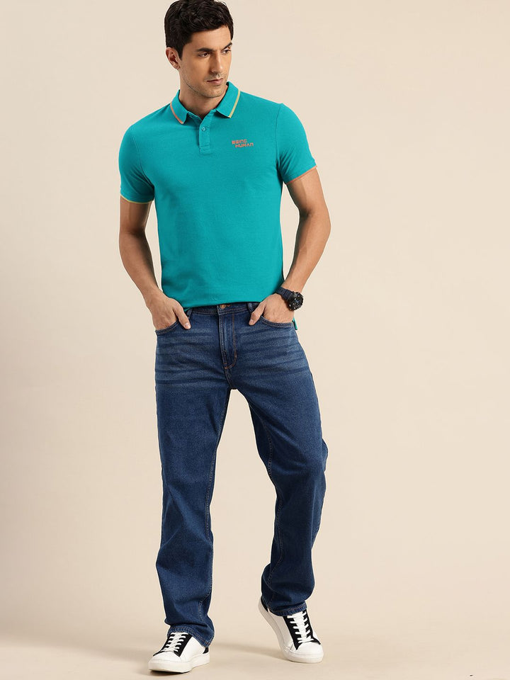 Being Human Pure Cotton Polo Collar Casual T-shirt
