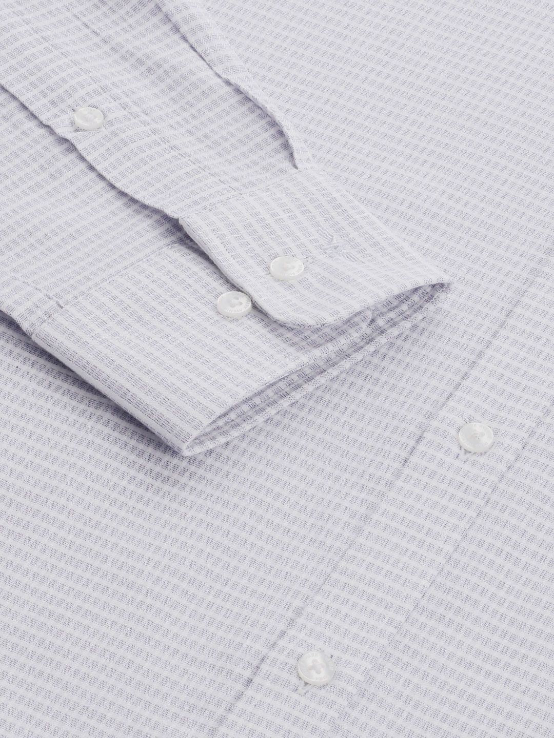Park Avenue Slim Fit Self-Checked Pure Cotton Formal Shirt
