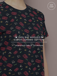 DILLINGER Printed Pure Super Combed Cotton Boxy T-shirt