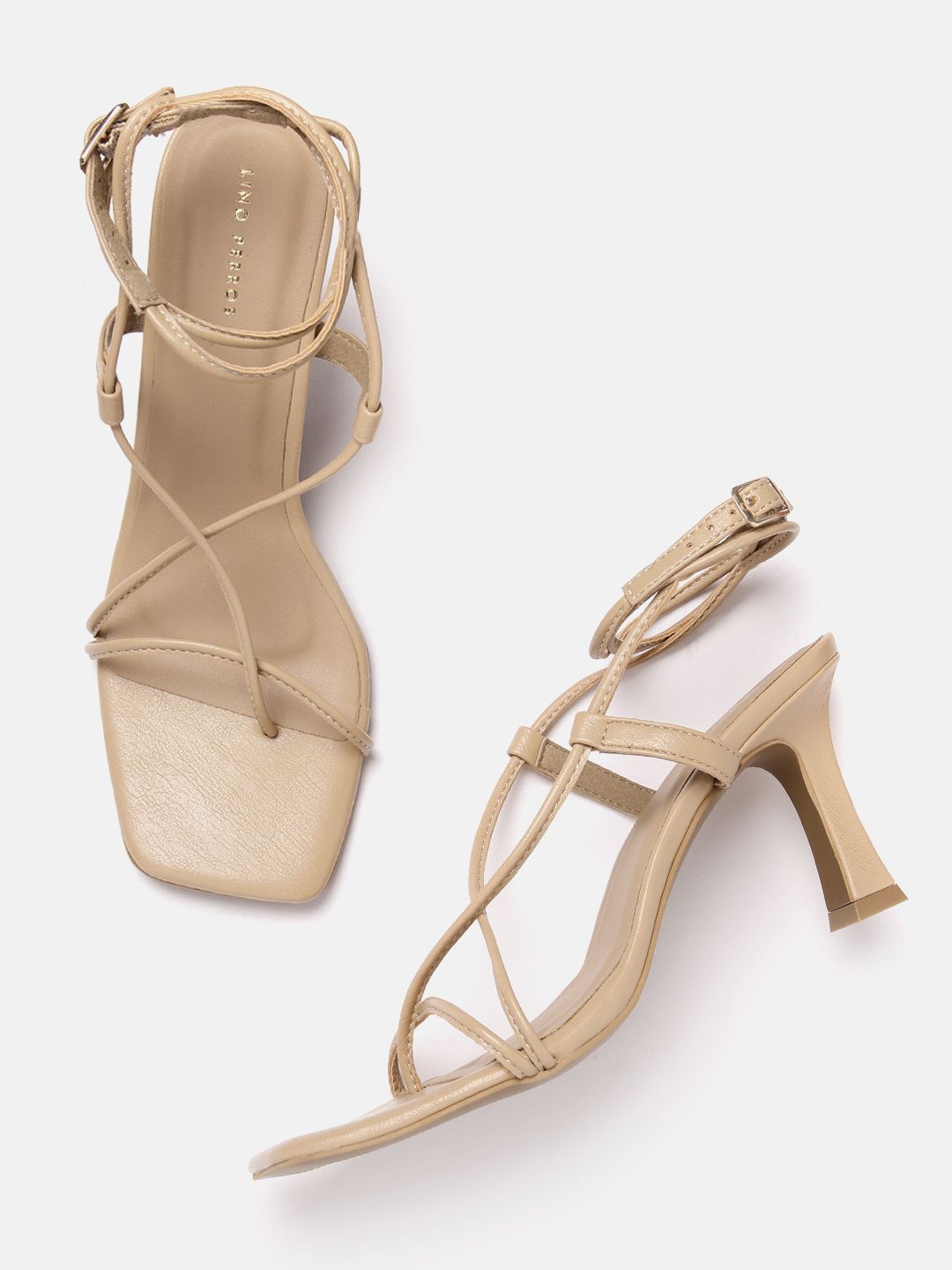 Lino Perros Strappy Mid-Top Slim Heels