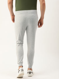 The Indian Garage Co Men Grey Melange Solid Joggers