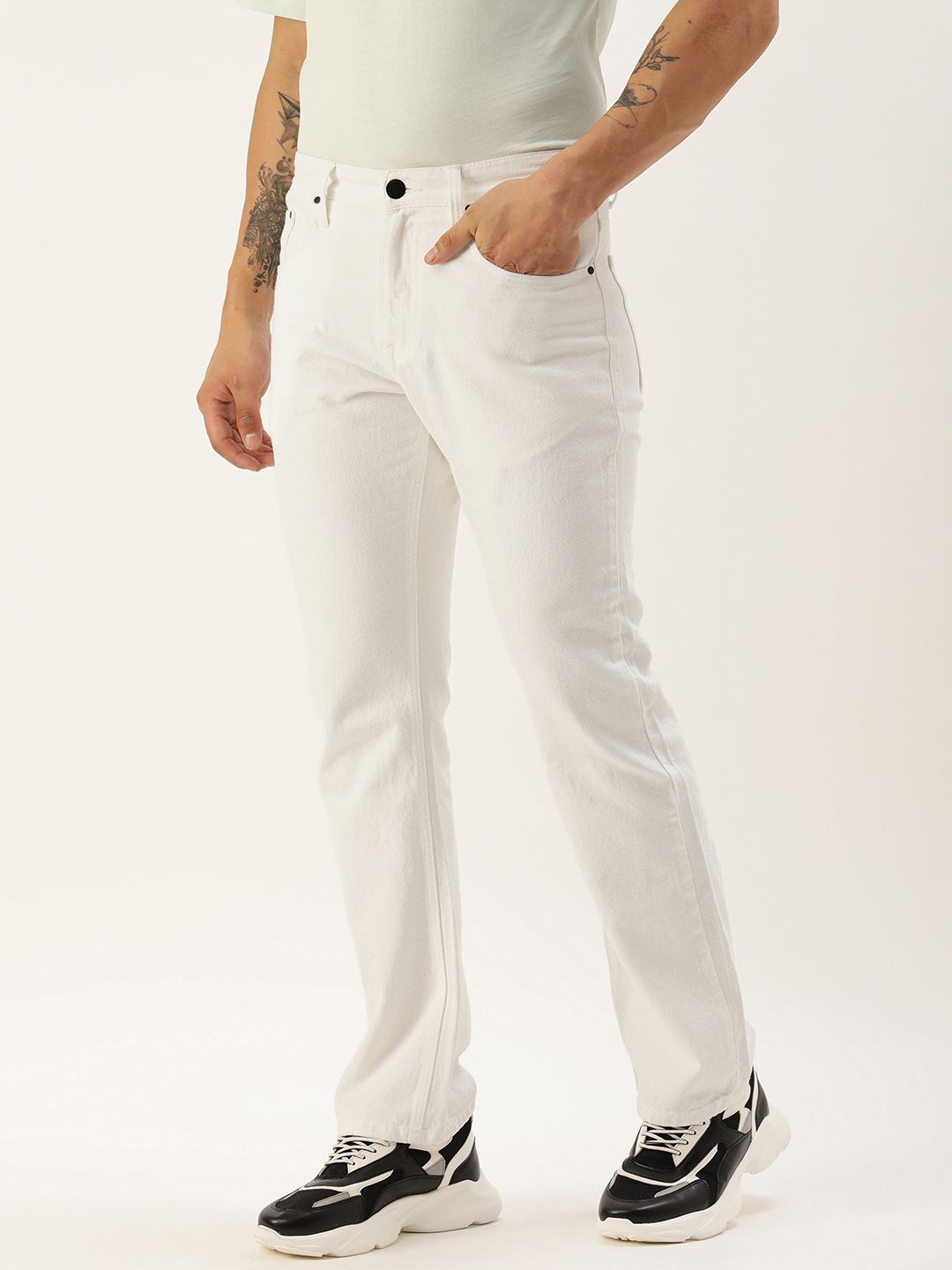 Bene Kleed Men Mid-Rise Boot Cut Jeans