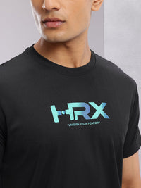 HRX by Hrithik Roshan Brand Logo Printed Training T-shirt