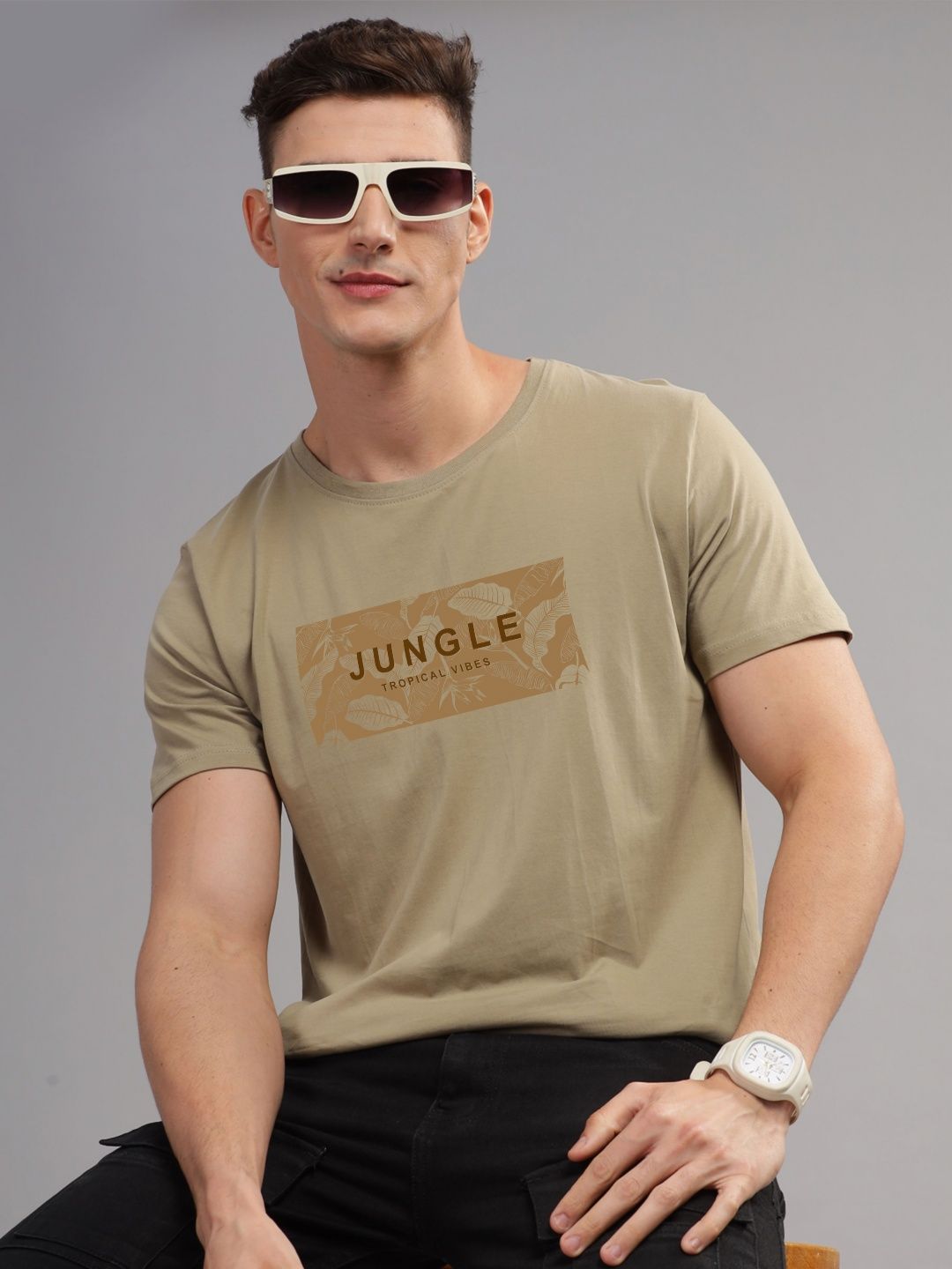ADRO Men Printed T-shirt