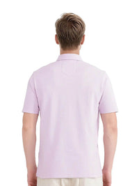 RARE RABBIT Men Solid Polo Collar Cotton T-shirt
