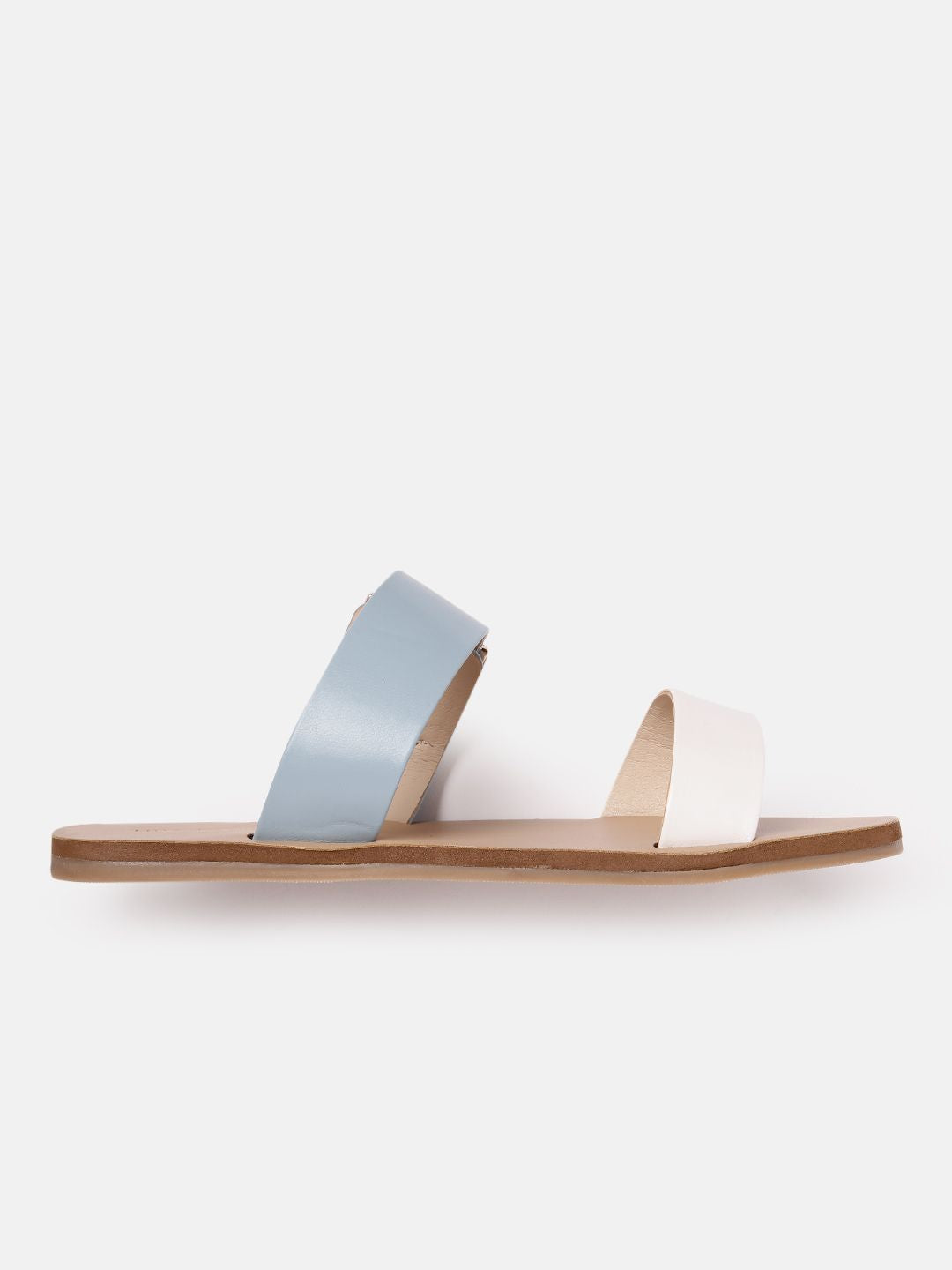 Lino Perros Women Colourblocked Open Toe Flats with Buckle Detail