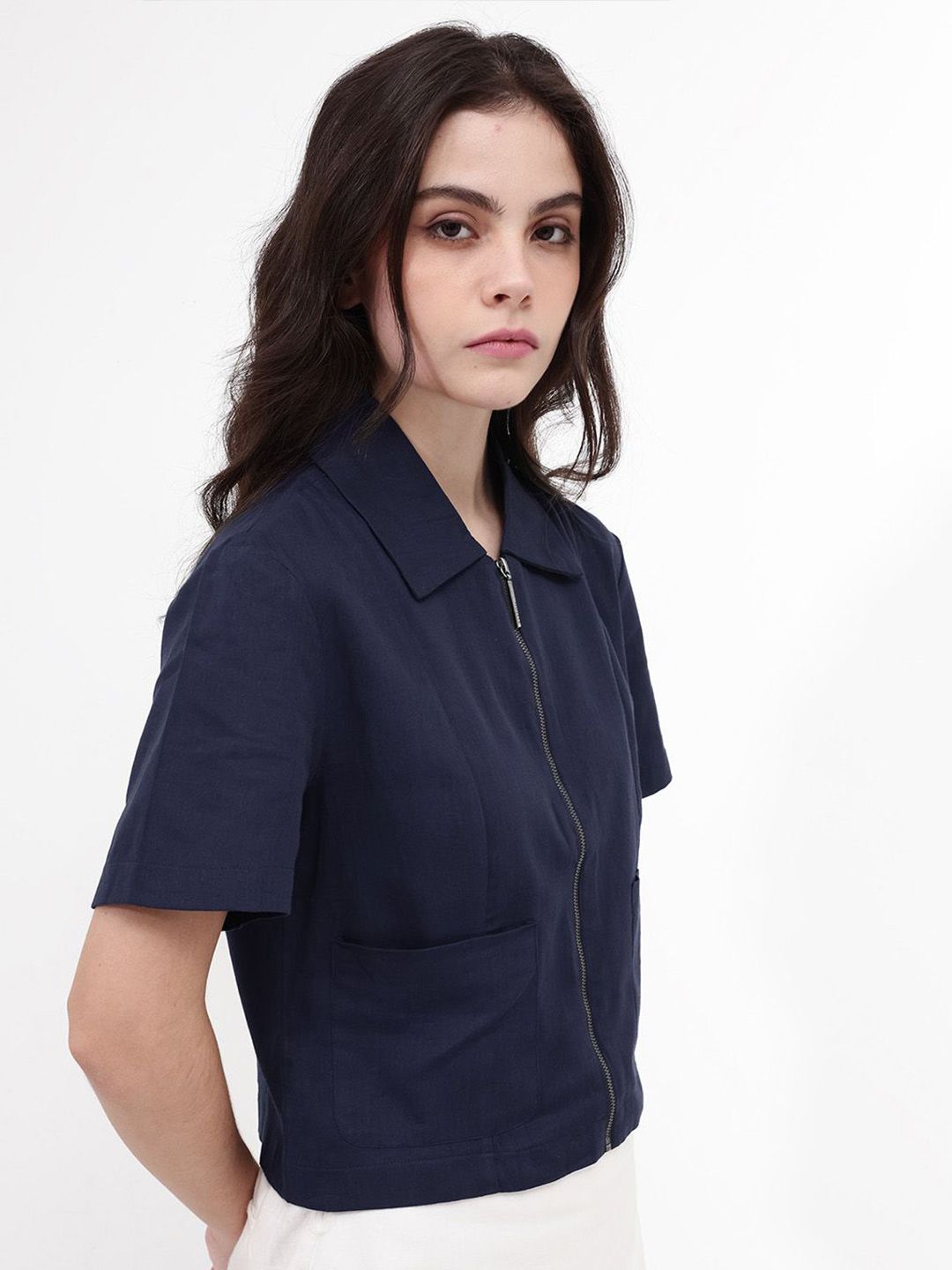 RAREISM Cotton Shirt Style Top