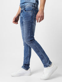 Urbano Fashion Men Skinny Fit Heavy Fade Stretchable Cotton Jeans