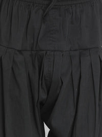 Vastramay Men Cotton Black Black Salwar