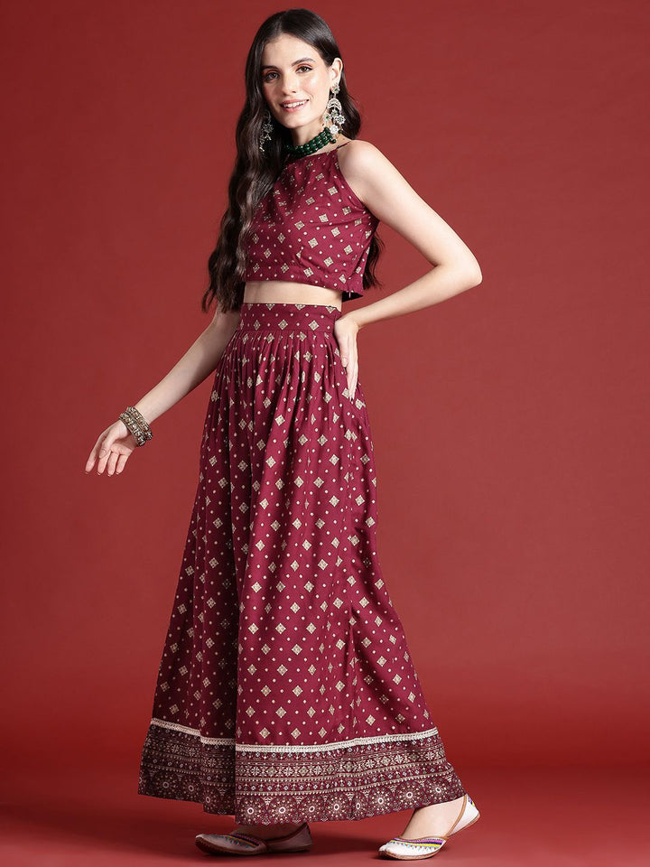 Anouk Printed Ready to Wear Lehenga & Blouse With Dupatta