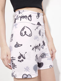 DressBerry Talk To Me Playful Print regular Shorts