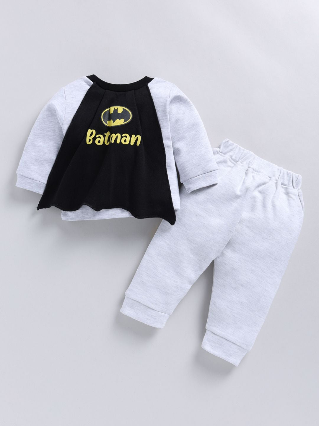 Moms Love Infant Boys Printed Pure Cotton Batman Clothing Set