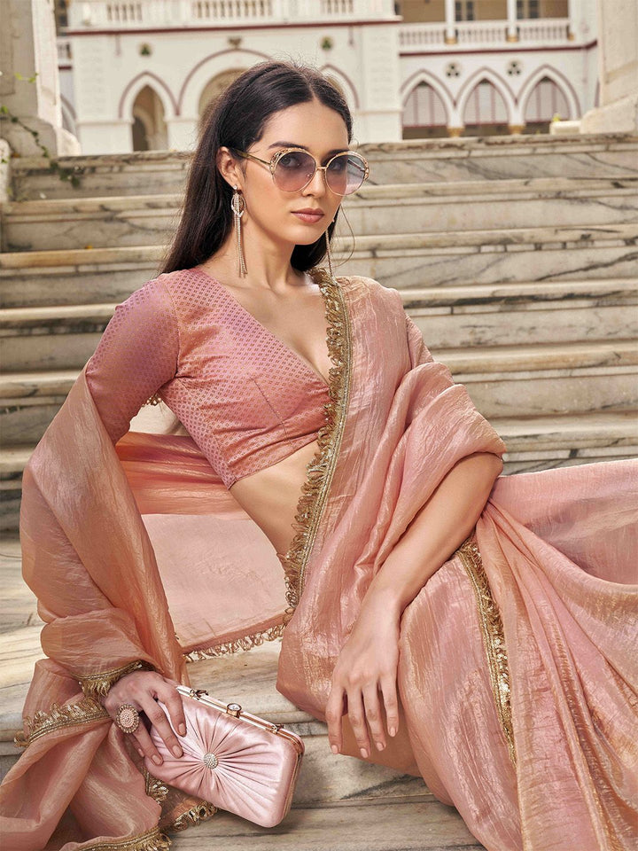 Tikhi Imli Sequinned Organza Saree