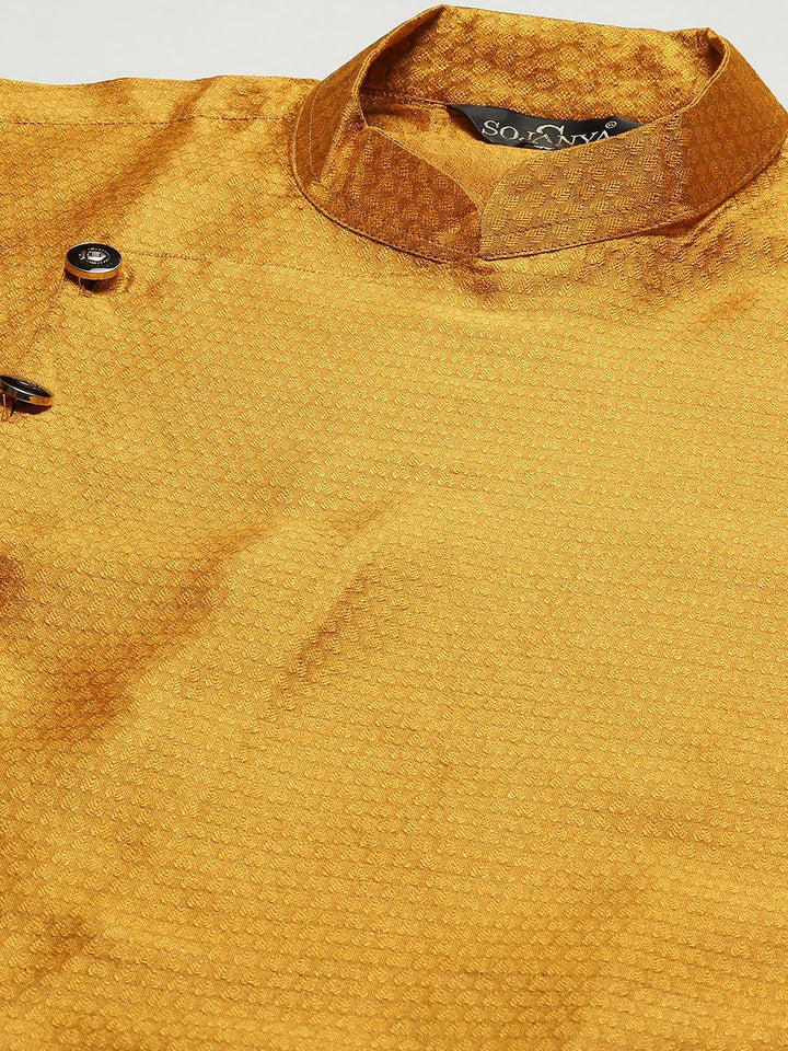 SOJANYA Kurta Kuning Mustard Lelaki