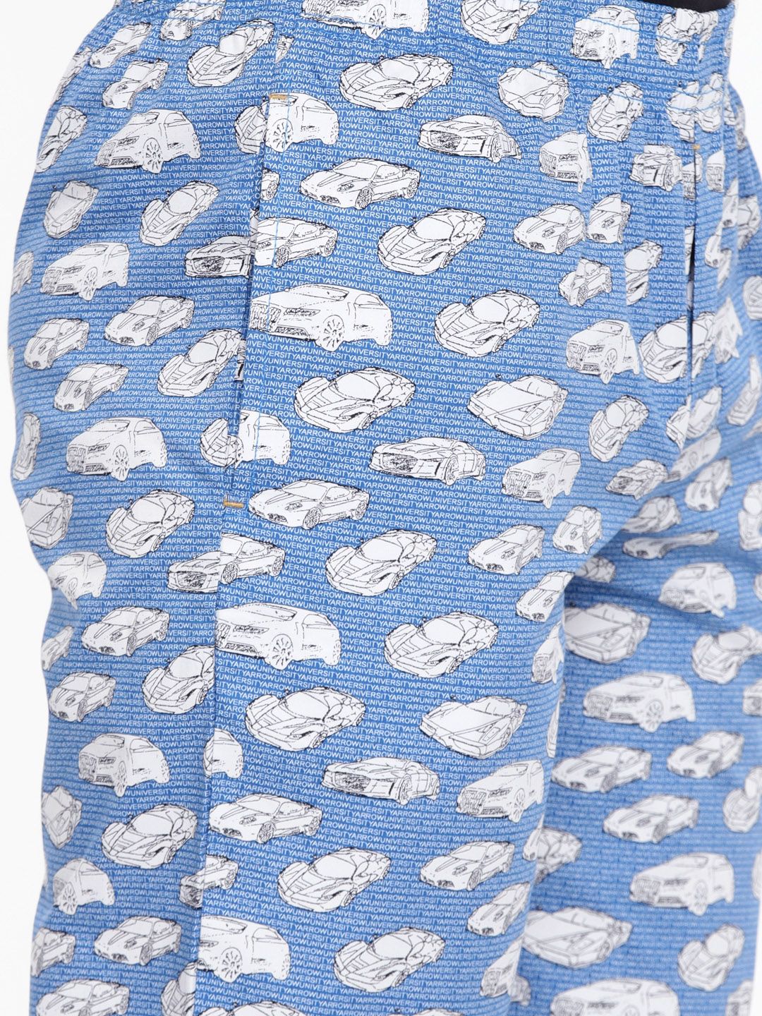The Indian Garage Co Men Blue & White Printed Lounge Pants SP18-LNGE03-08