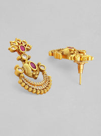 Rubans 24K Ruby Pink & Kubik Zirkonia Kalung Kalung Temple