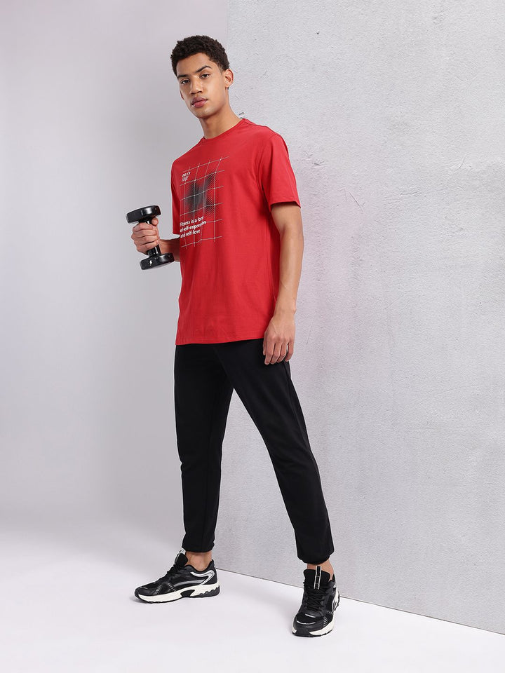HRX by Hrithik Roshan Typography Print Training T-shirt