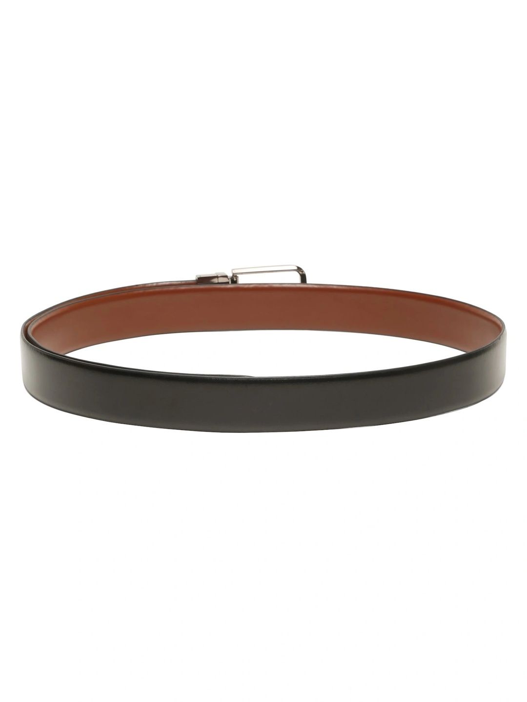 Teakwood Leathers Men Textured Leather Reversible Belt