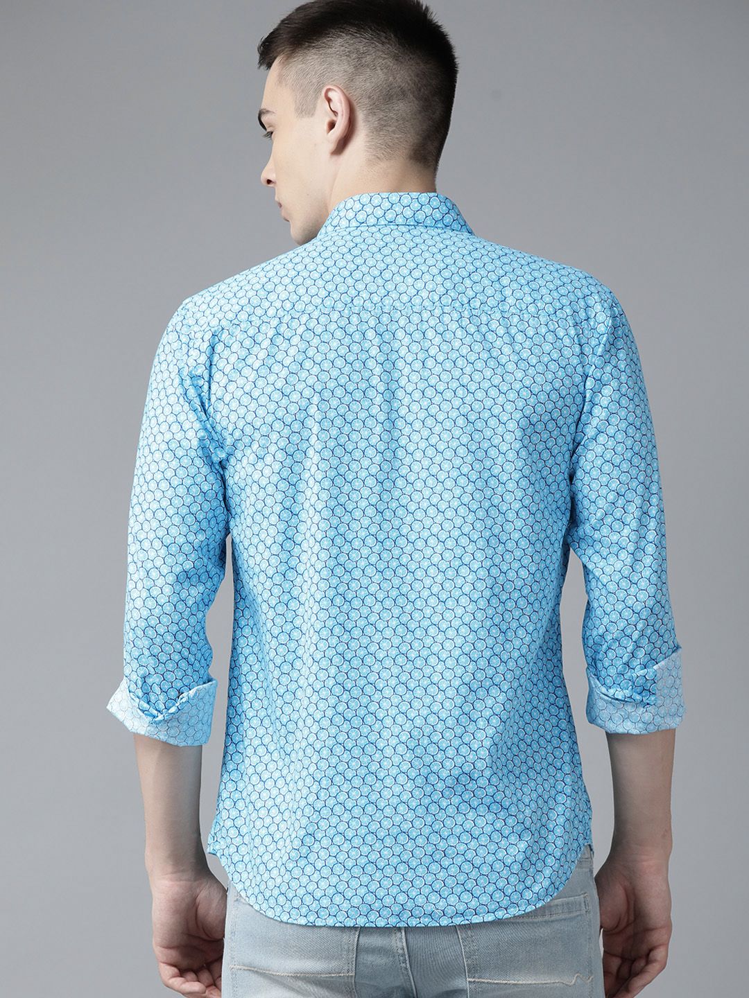 Park Avenue Men Slim Fit Pure Cotton Printed Casual Shirt