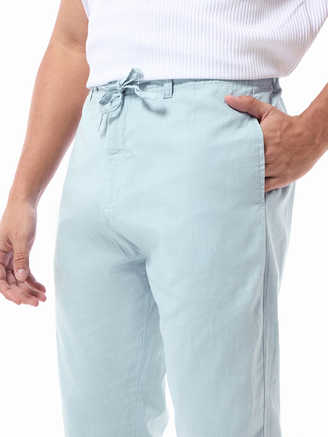 Bewakoof Men Sky Blue Joggers