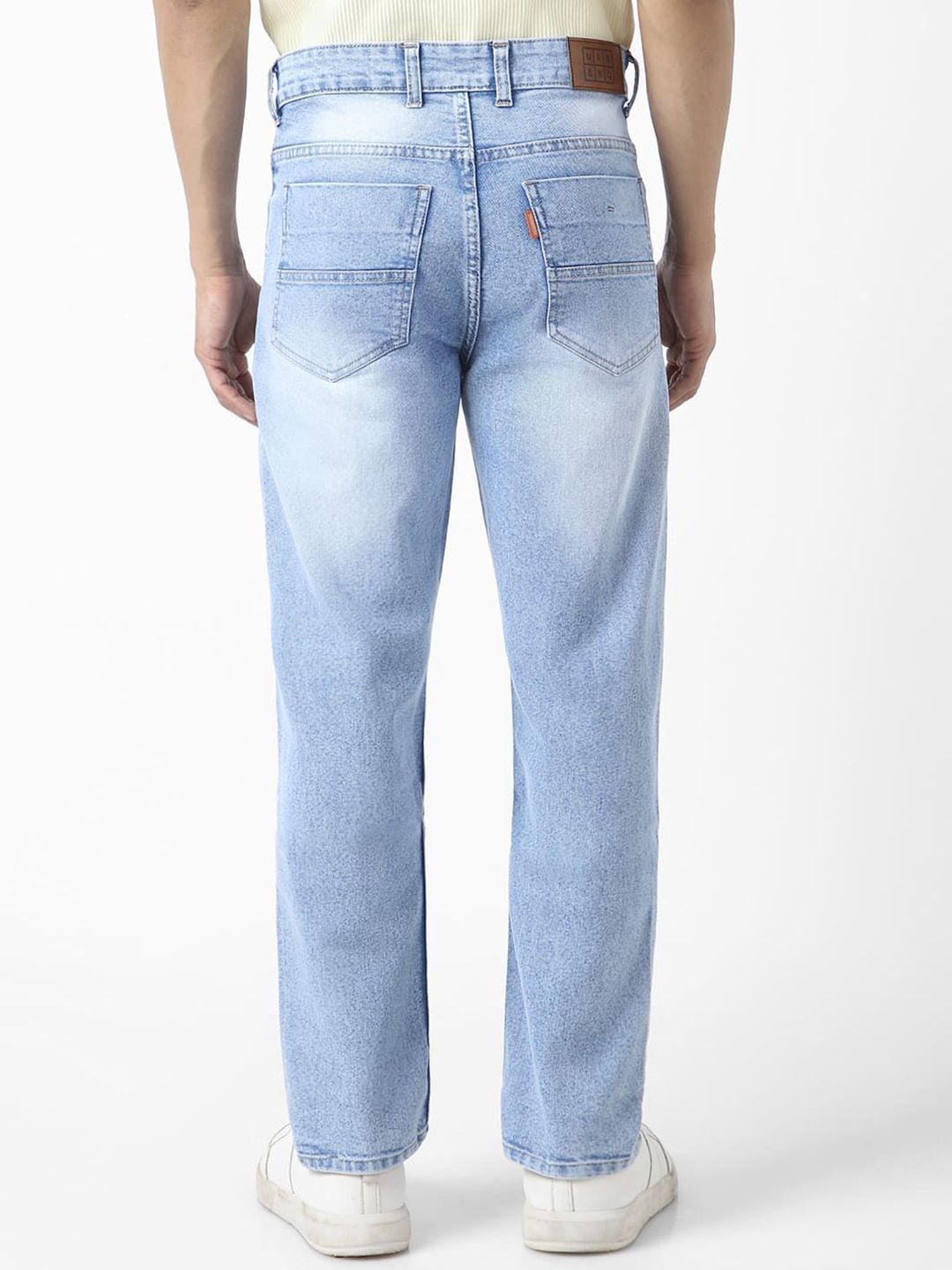 Urbano Fashion Men Straight Fit Heavy Washed Jeans Stretchable