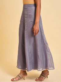 W Women Checked Ethnic Palazzos