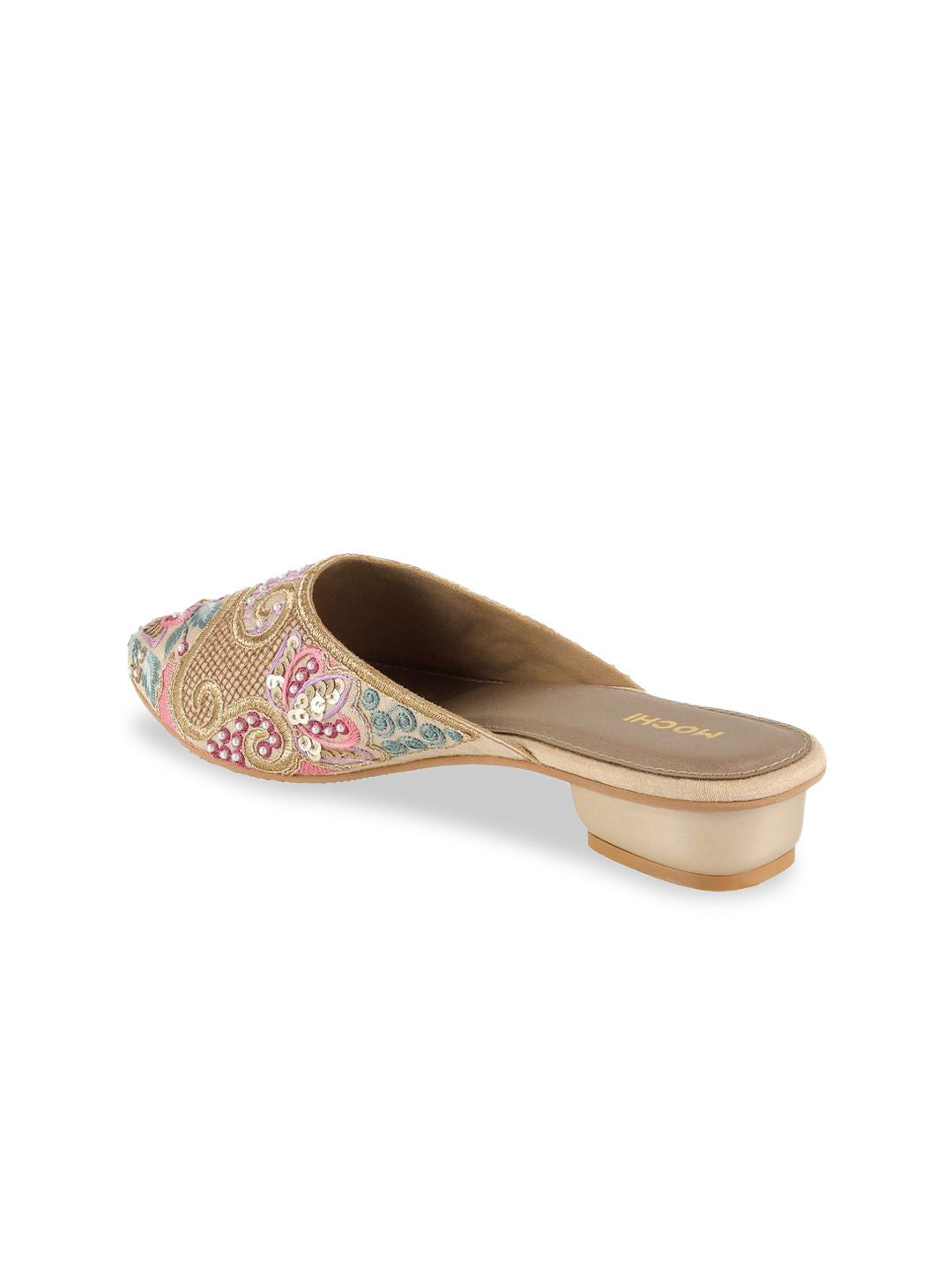 Mochi Women Embellished Block Mules