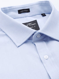 Park Avenue Pure Cotton Self Design Slim Fit Textured Formal Shirt