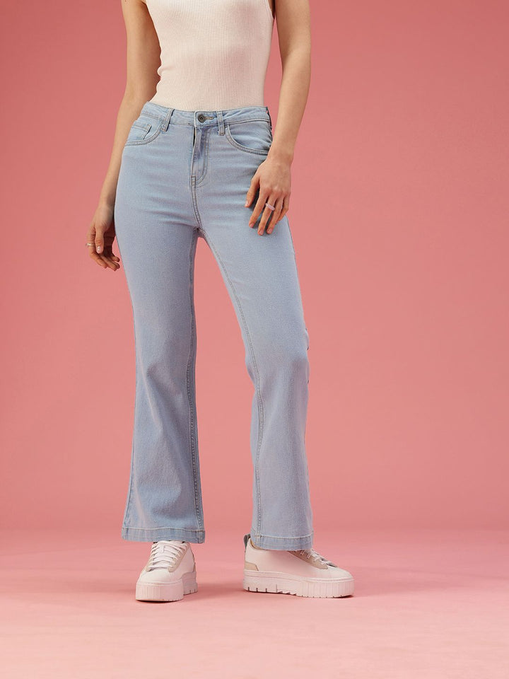 DressBerry Women Bootcut High-Rise Stretchable Jeans
