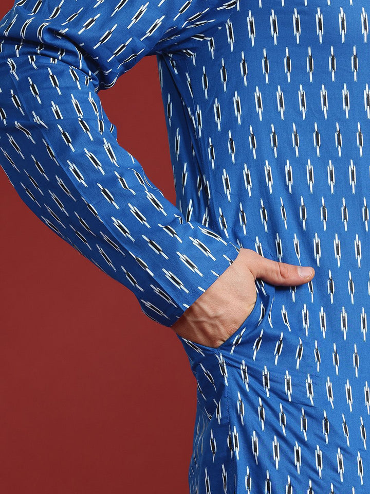 Anouk Printed Pure Cotton Kurta with Trousers