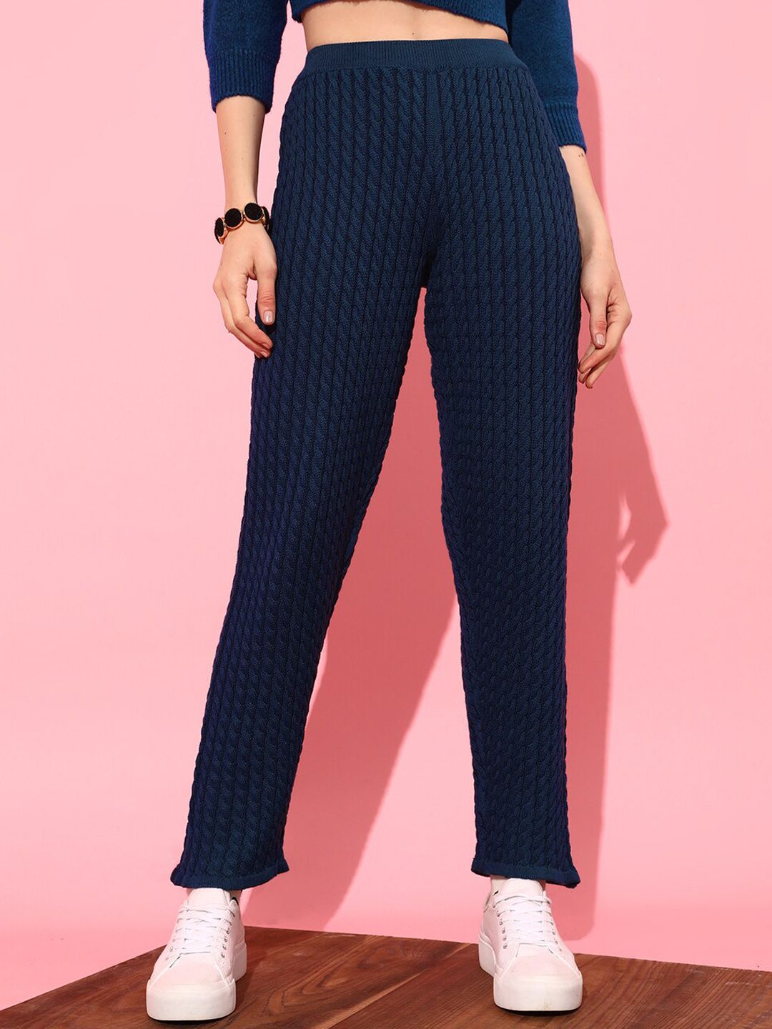 STREET 9 Women Slim Fit Pleated Trousers