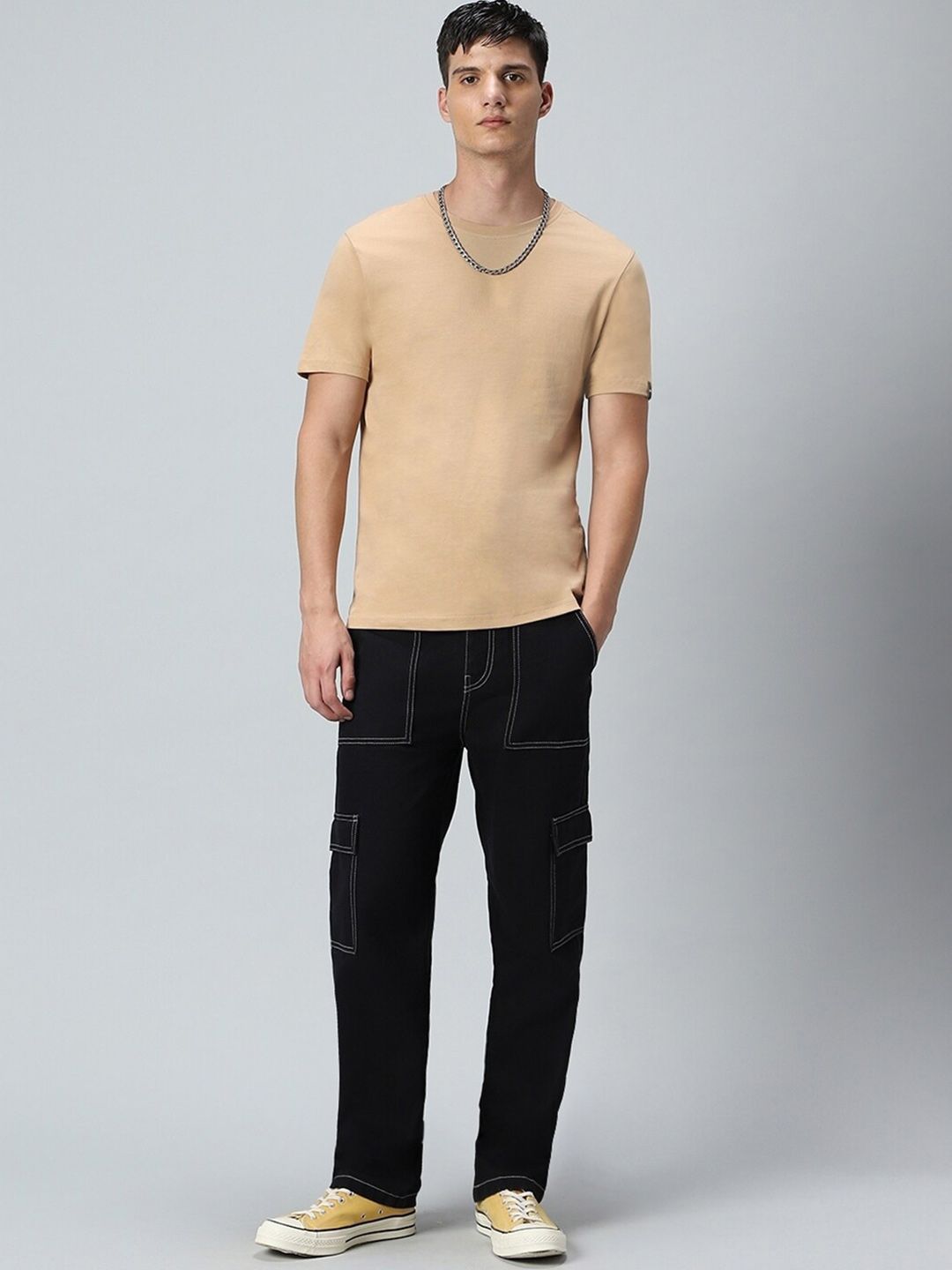 Bewakoof Round Neck Cotton T-shirt