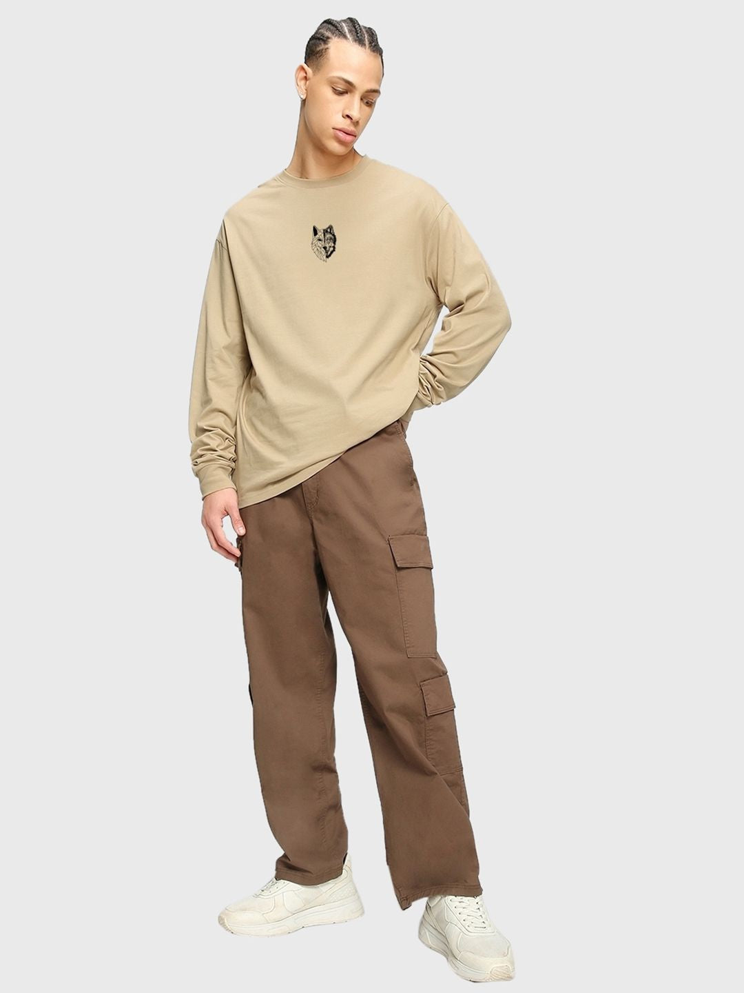 Bewakoof Graphic Printed Pure Cotton Oversized Fit T-shirt