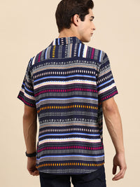 DENNISON Men Smart Block Printed Casual Shirt