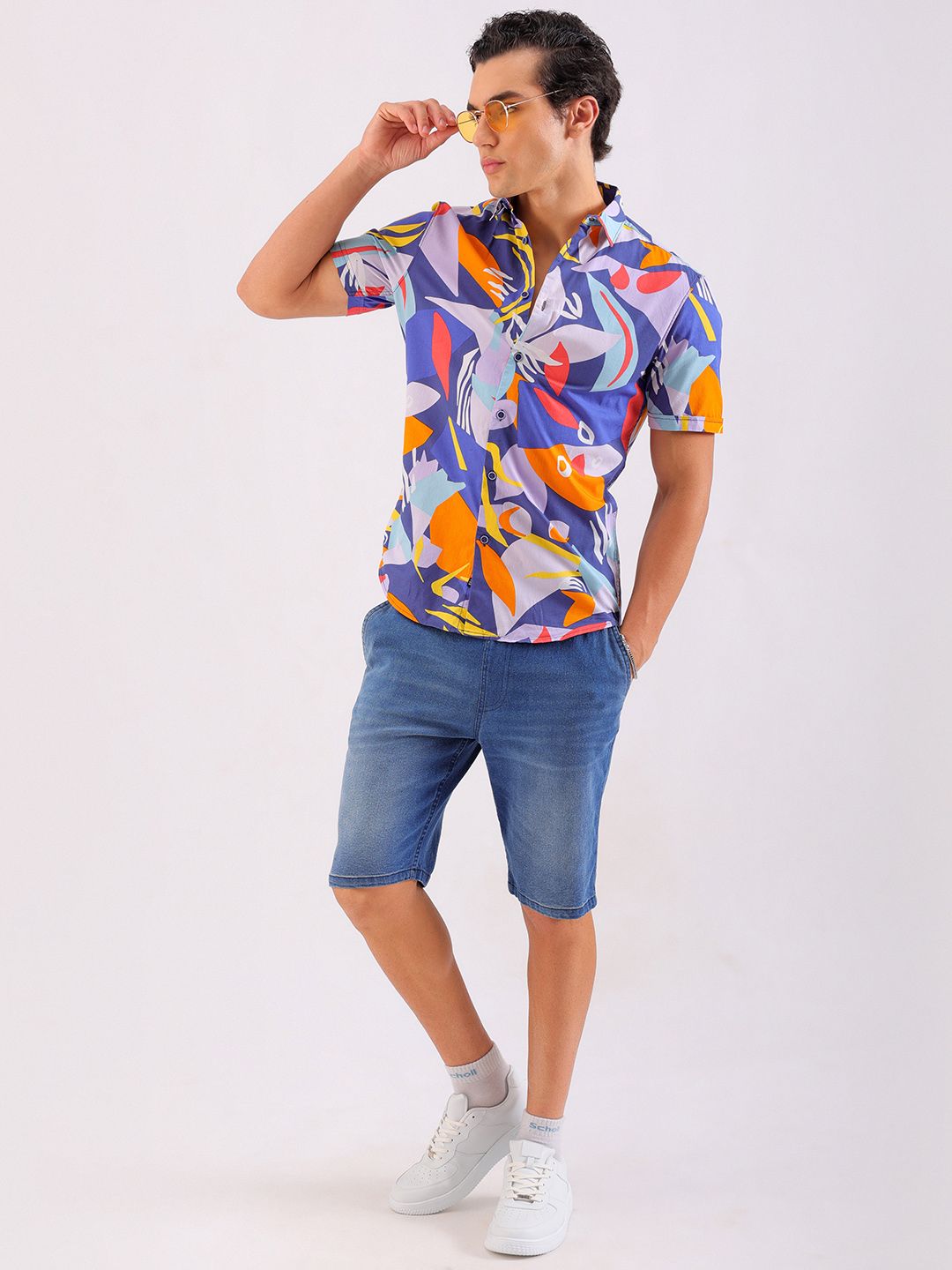 The Indian Garage Co Men Slim Fit Opaque Printed Casual Shirt