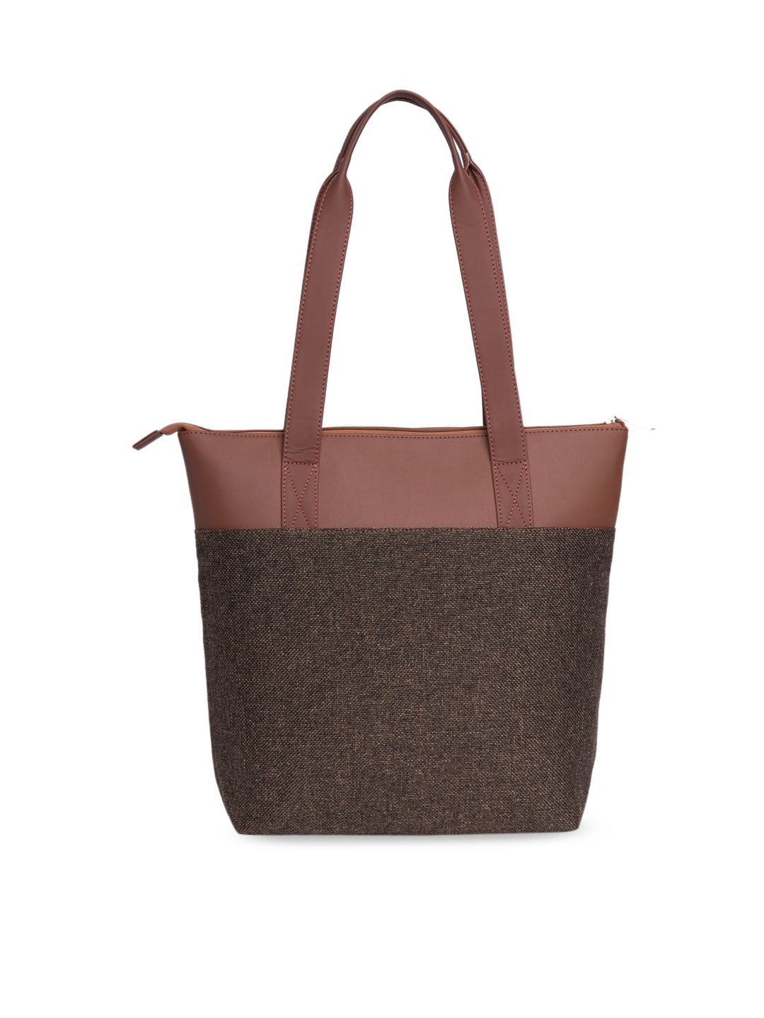 ZOUK Colourblocked Shopper Tote Bag