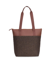 ZOUK Colourblocked Shopper Tote Bag