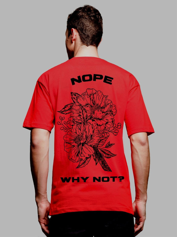 ADRO Men Graphic Printed Round Neck Cotton Oversized T-Shirt