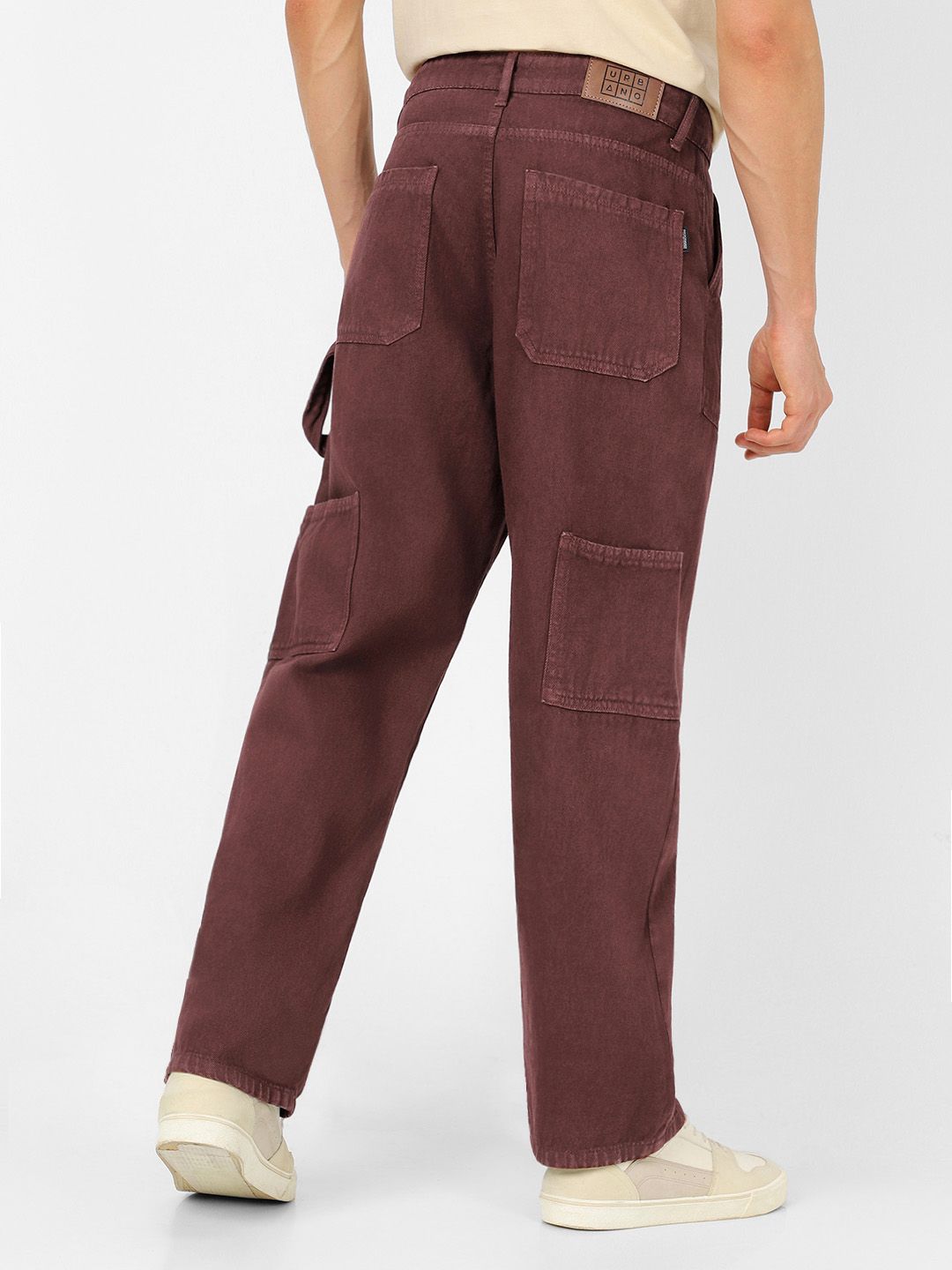 Urbano Fashion Men Loose Fit Carpenter Cargo Jeans