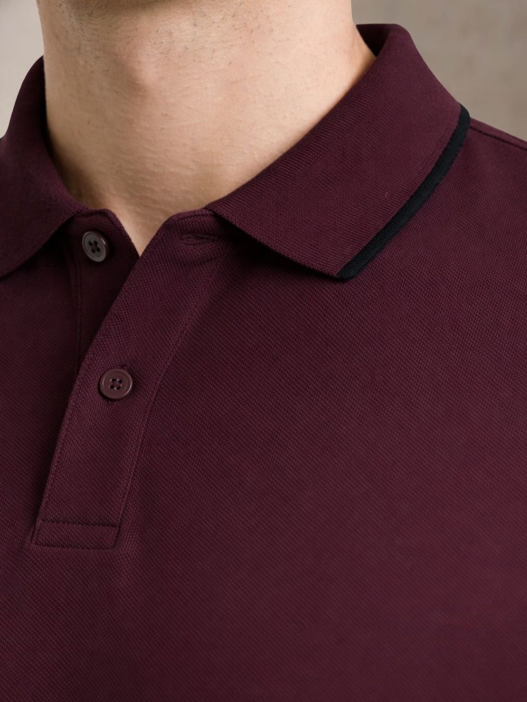 ADRO Men Polo Collar T-shirt