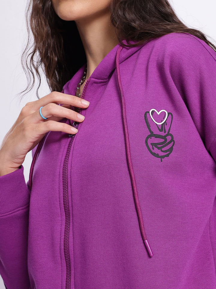 DressBerry Artistic Edge Hooded Longline Sweatshirt
