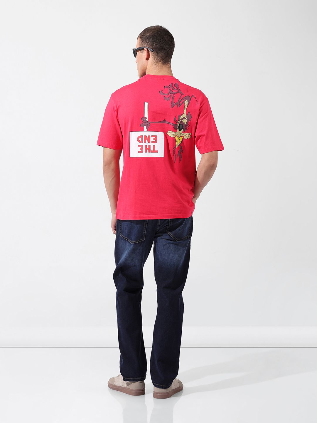 The Indian Garage Co Men Boxy Looney Tunes Printed T-Shirt