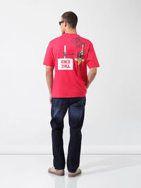 The Indian Garage Co Men Boxy Looney Tunes Printed T-Shirt