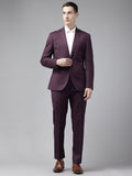 Park Avenue Notched Lapel Collar 2 Piece Formal Suit