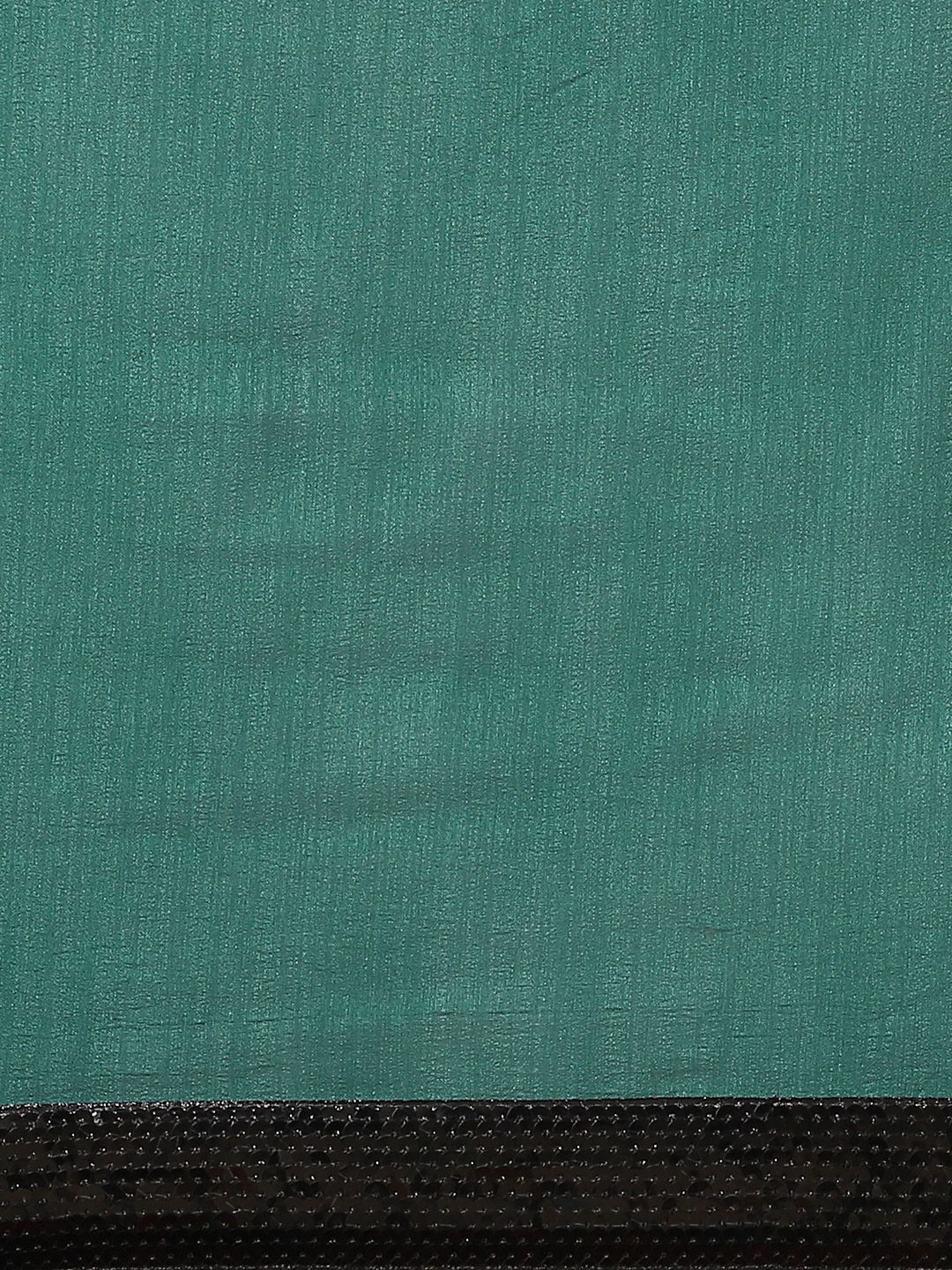 Saree mall Teal Green Solid Saree