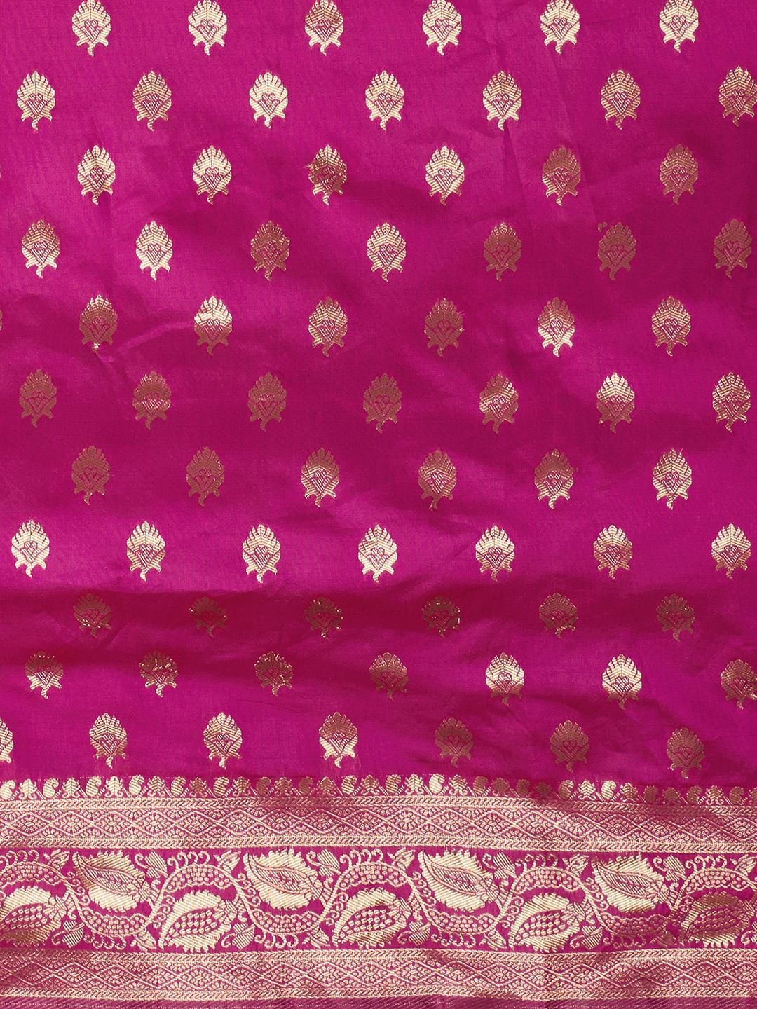 KALINI Ethnic Motifs Woven Designed Zari Banarasi Saree