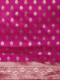 KALINI Ethnic Motifs Woven Designed Zari Banarasi Saree