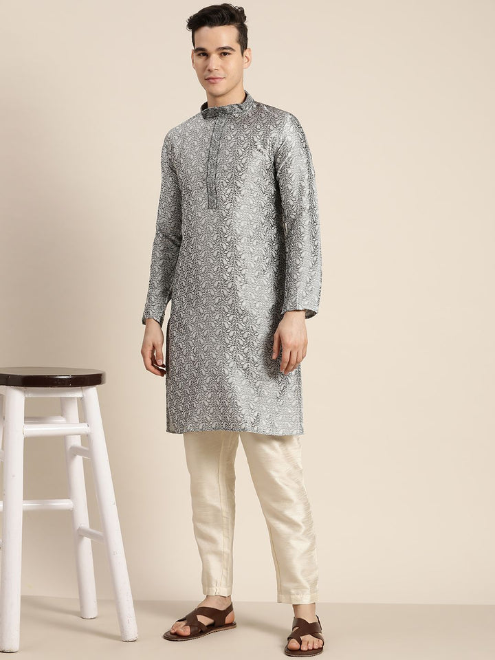 SOJANYA Paisley Silk Cotton Kurta