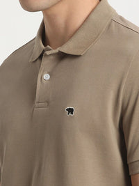 THE BEAR HOUSE Polo Collar Slim Fit Pure Cotton T-shirt